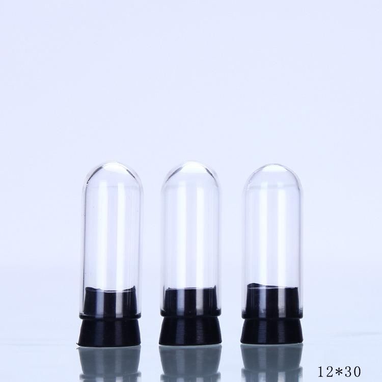 12mm Diameter Tube Bottle in Round Bottom with Black Silicone Pug