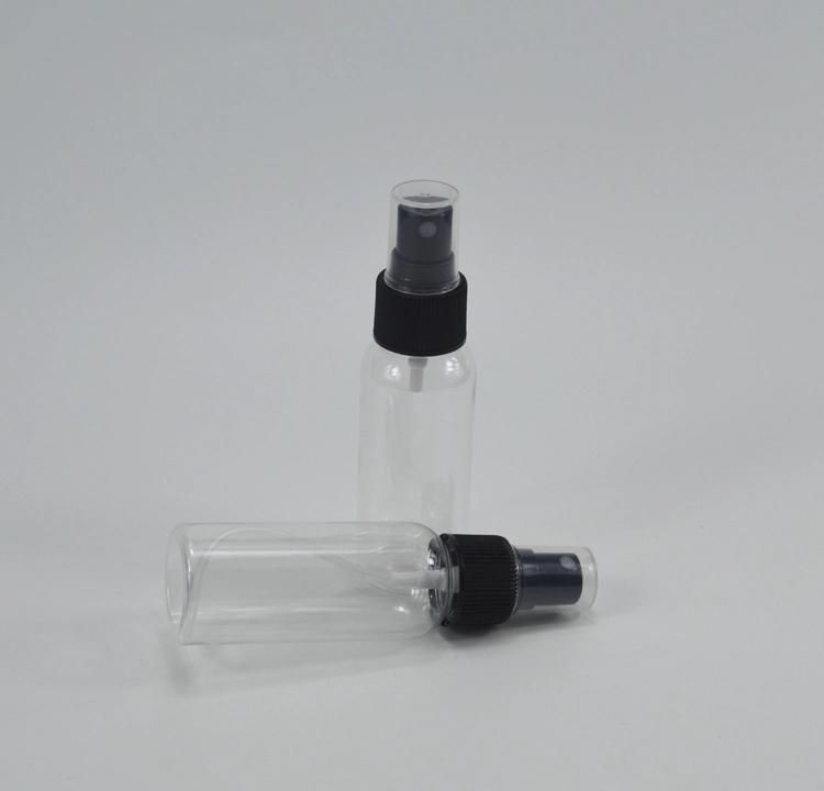 50ml 90ml Clear Blue Green Pet Spray Bottle with Fine Mist Spraye