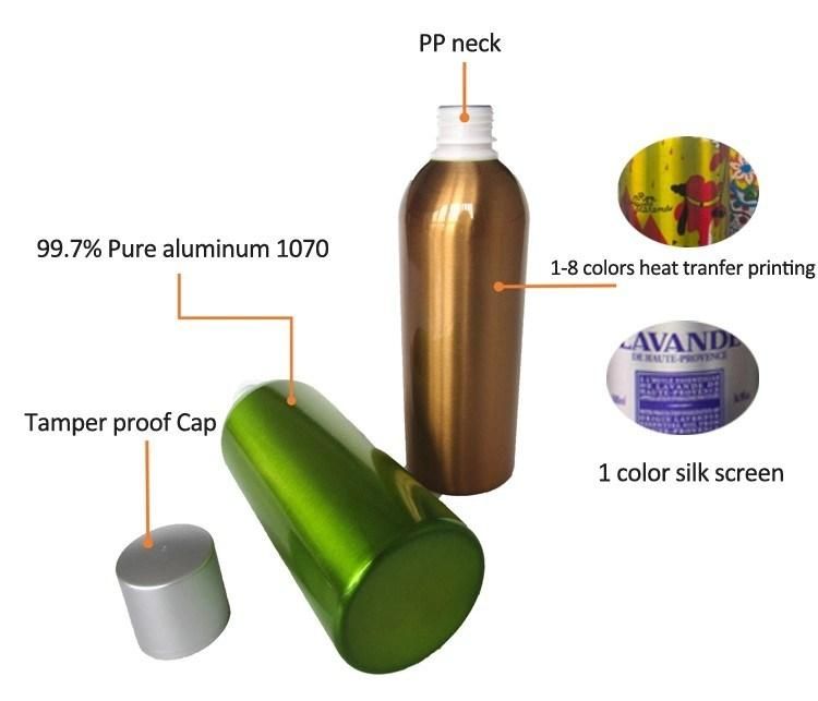 500ml 700ml 750ml 800ml 1000ml Aluminum Alcohol Bottle with Screw Cap