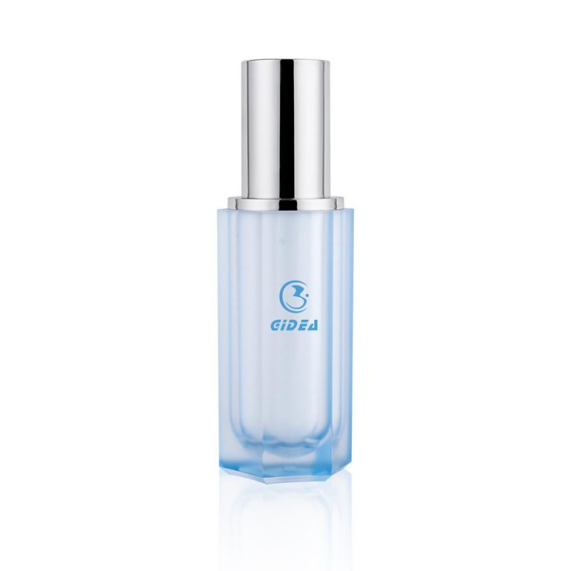 30ml 50ml Blue Acrylic Cosmetic Lotion Pump Bottle