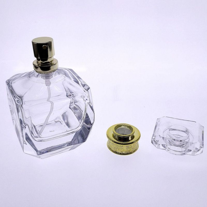 Crimp Neck Luxury Spray Bottle 50ml Clear Color 50ml Spray Perfume Bottle