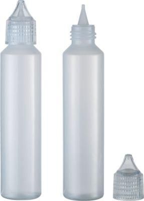 PE05 50ml China PE Water Cosmetic Custom Dropper Spray E-Juice Packaging Bottle with Screw Cap Manufacturers