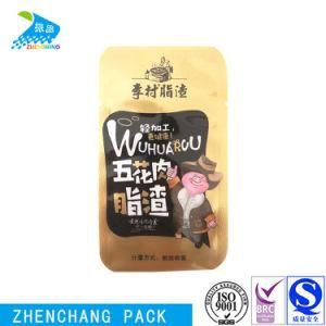 Reclosable Custom Size Aluminum Foil Dried Meat Plastic Vacuum Bag Three Side Sealed Packaging Pouch