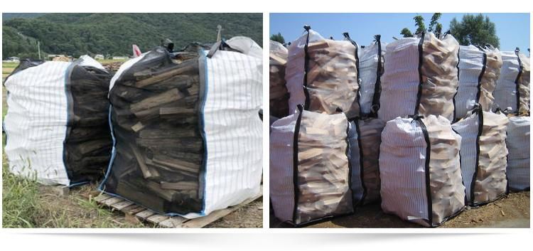 Breathable FIBC Firewood Ventilated Bulk Net Mesh Jumbo Packaging Bags for Sale