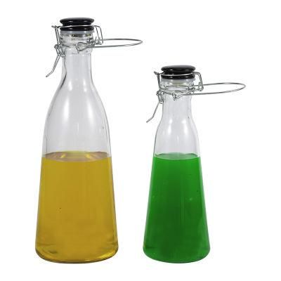 1L Packaging Glass Bottles with Swing Ceramic Top Cap