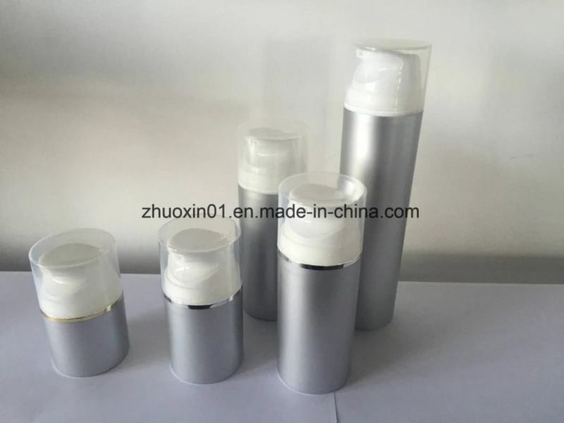 Silver UV Coating Plastic Material PP Cream Packaging Bottle