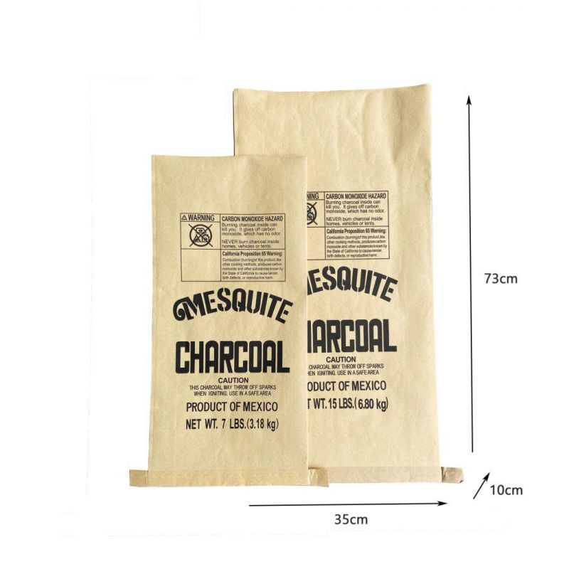 Factory Free Samples Paper Laminated PP Woven Charcoal Paper Bag