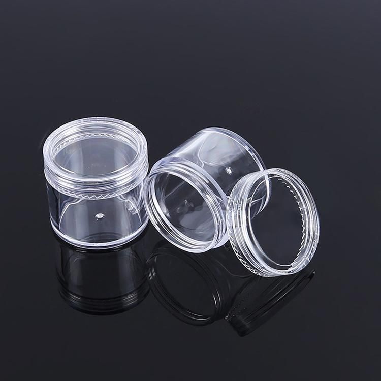 Hot Sale 3G 5g 10g 15g 20g 30g Mini Clear PS Plastic Cosmetic Jar for Skin Care Cream