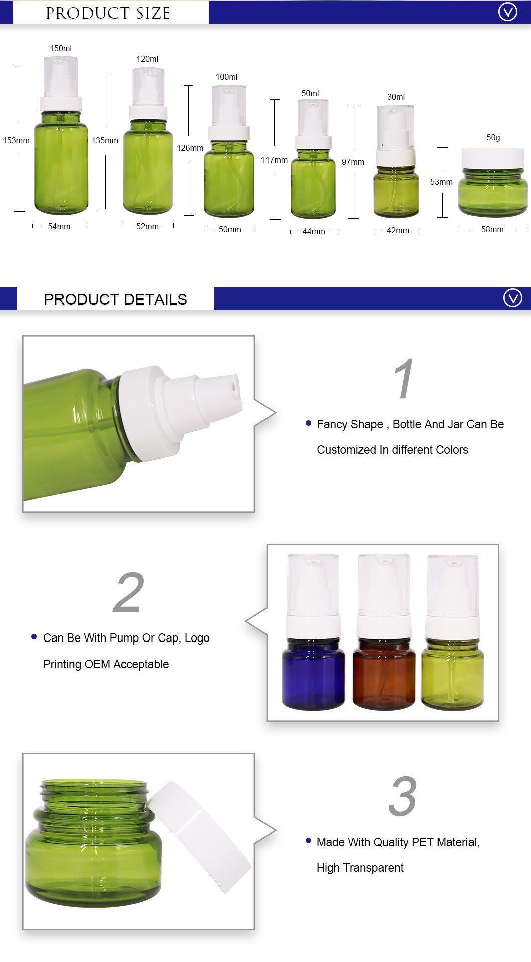 Plastic Empty Bottle for Skin and Hair Lotion with Customized Logo Printing