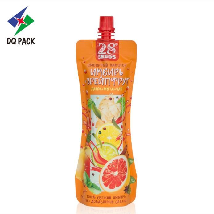 Special Shape Beverage Packaging Stand up Pouch with Spout