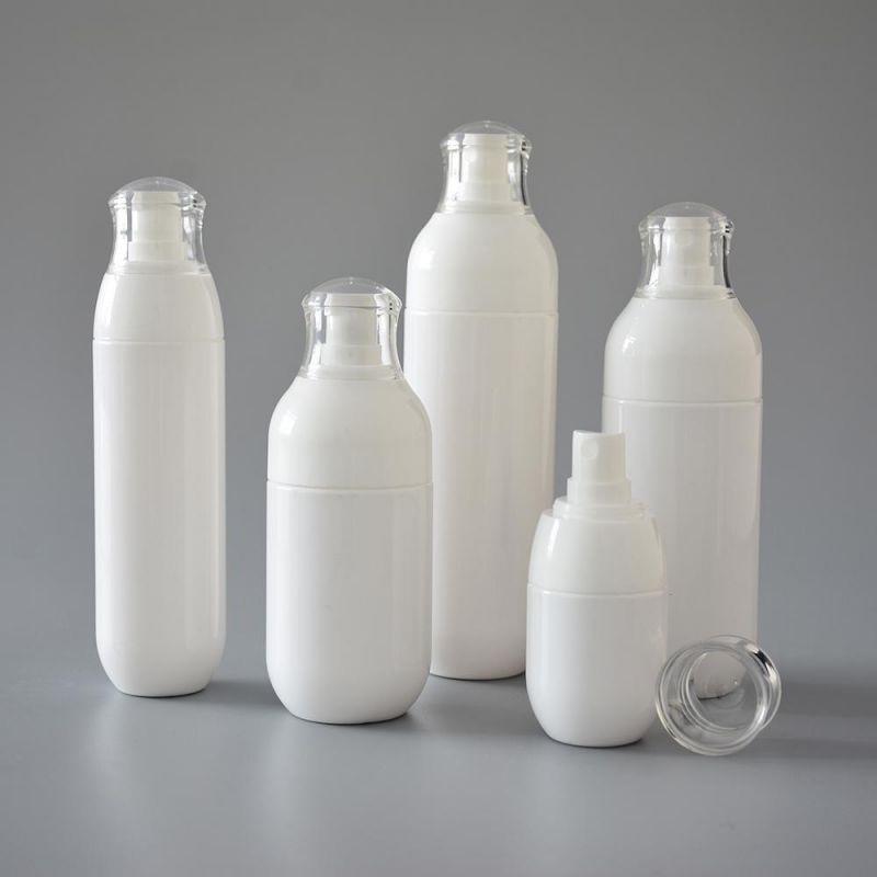 Hot Sale Airless Bottle White Cream Bottle with Color Customized