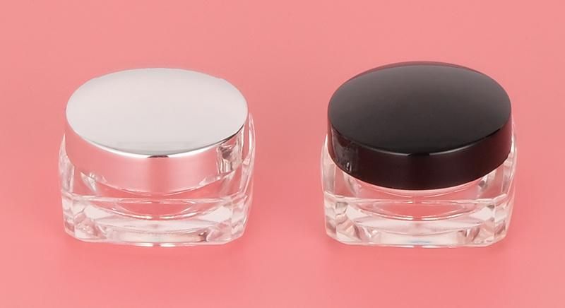 5g Mini Tranpsarent Clear Plastic Cream Glitter Jar for Beauty