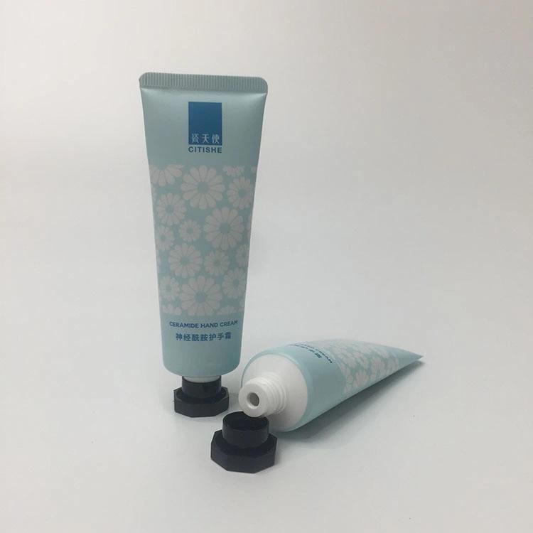 100ml Matte White Super Oval Cosmetic Tube with Hot Stamping Cap for Face Cream Sunscreen Skin Care Lotion Cream