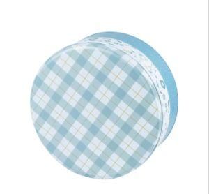 Blue Plaid Tin Box