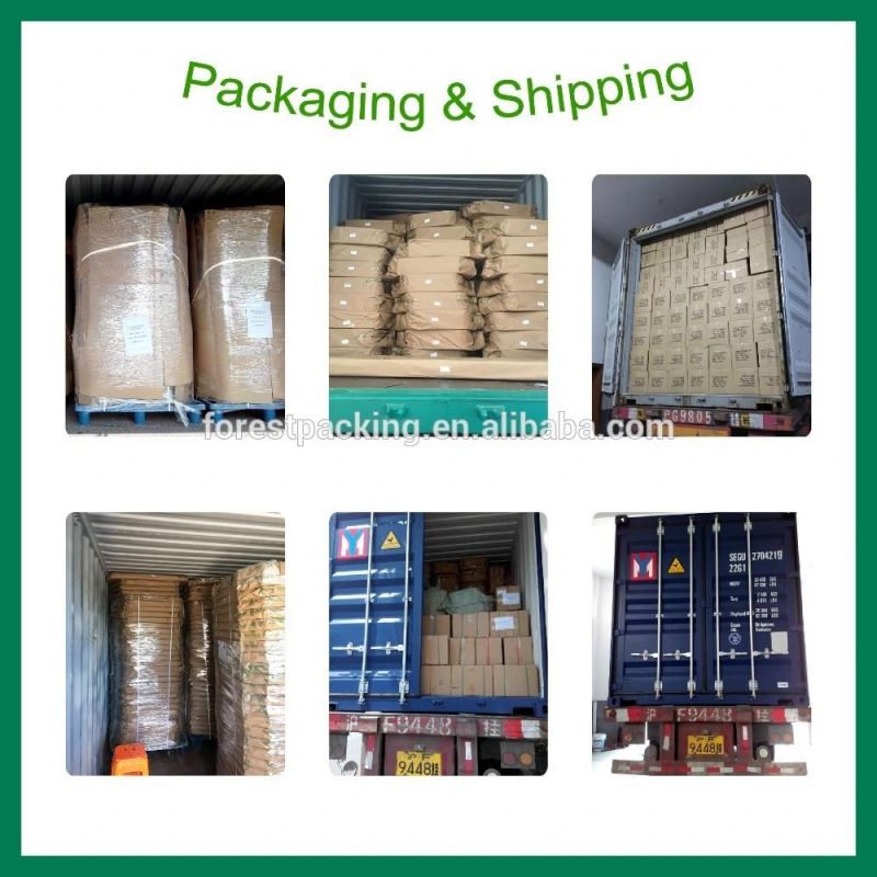 UV Varnished Corrugated Paper Box for Packaging with Handle