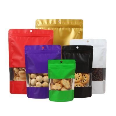 Matte Stand up Pouch Black Packing Ziplock Smell Proof Mylar Plastic Packaging Bags for Cookies