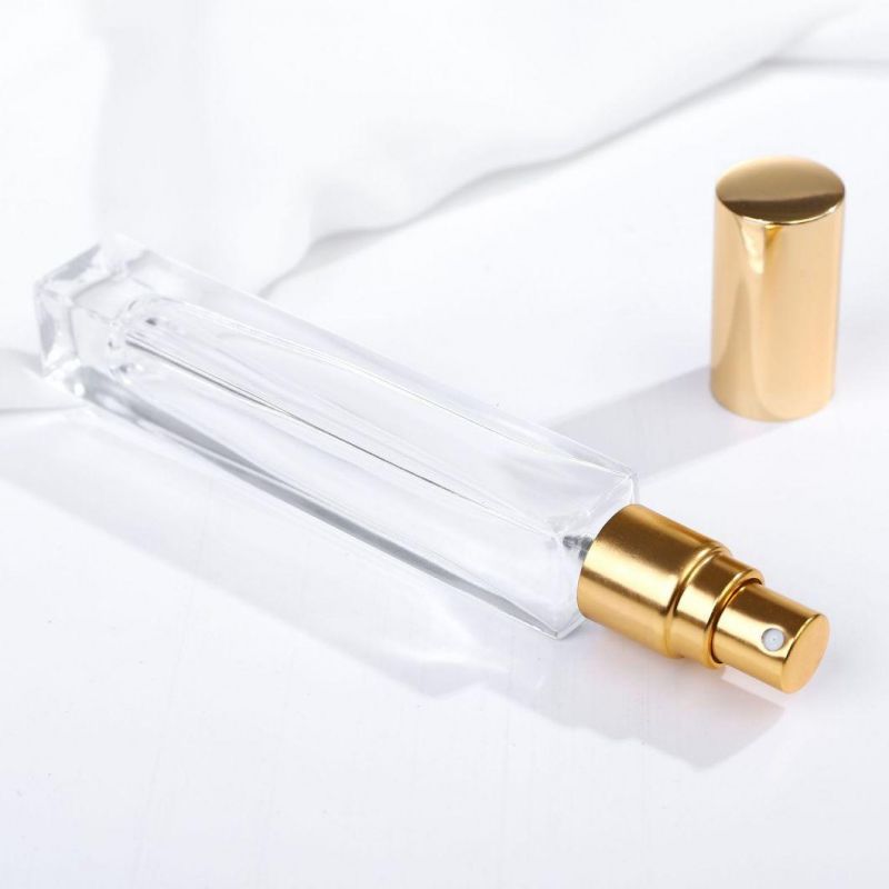 10ml Refillable Press Pump Glass Spray Bottle Oils Liquid Container Perfume Atomizer Travel