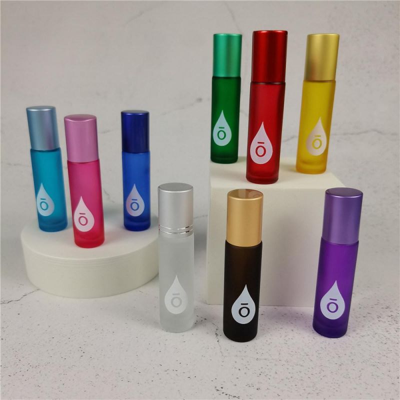 Oil Glass Roll on Bottle 10 Ml with Stainless Steel Ball