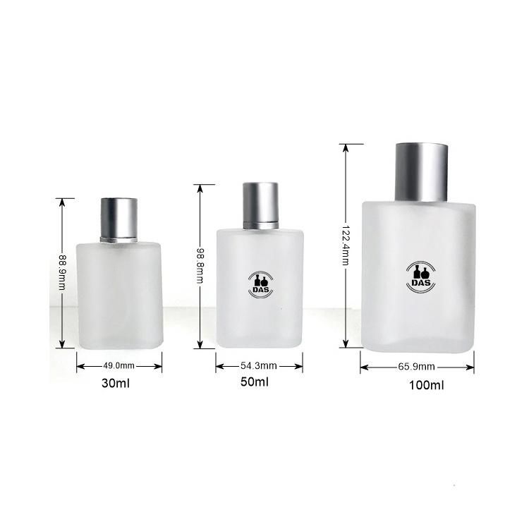 Custom Clear Round Empty 50ml 100ml Luxury Glass Spray Perfume Bottle