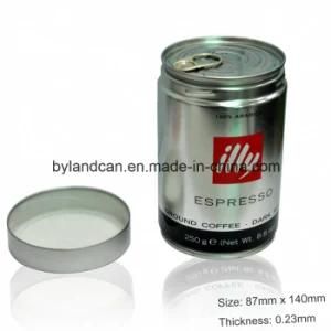 Coffee Tin Can with Metal Screw Cap