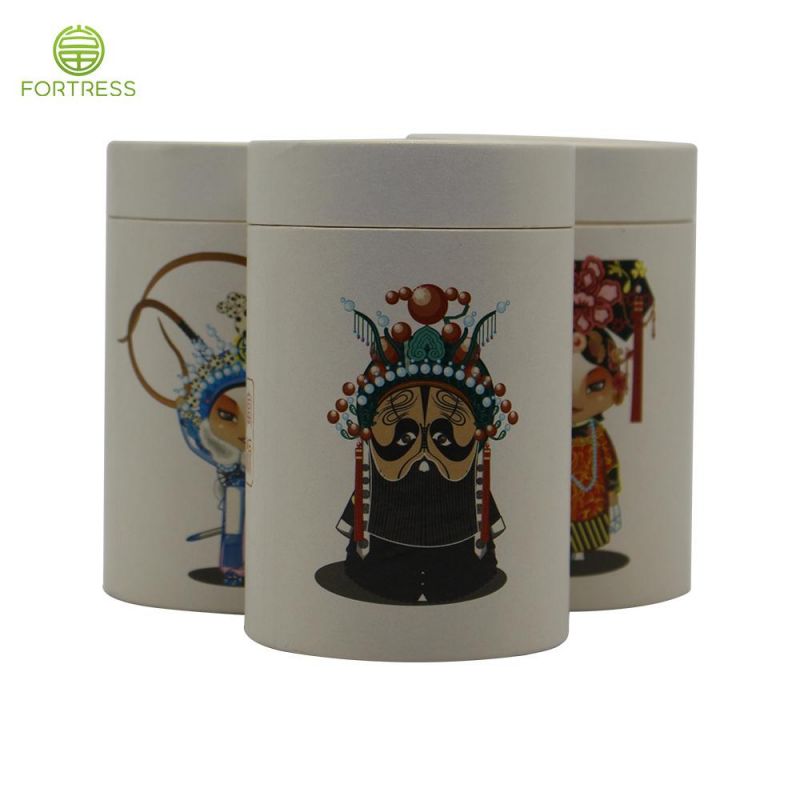 Biodegradable Powder Container Cylinder Boxes Round Tube