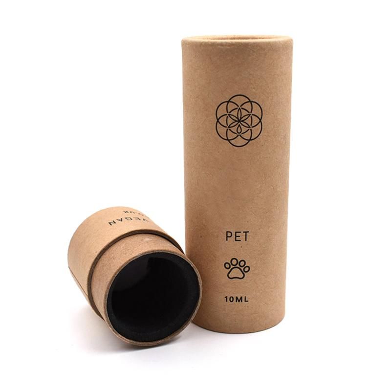 Custom Printed Creative Round Kraft Paper Tube Packaging for Food Packaging