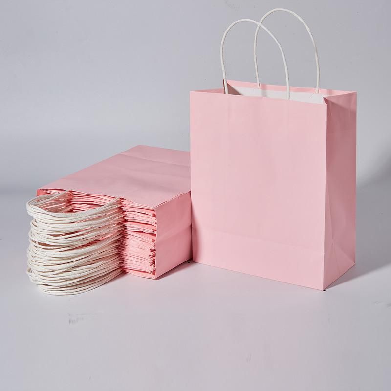 Wholesale High Quality OEM Custom Paper Bag Full Color Printing Kraft Paper Bag Eco-Friendly Paper Gift Bag