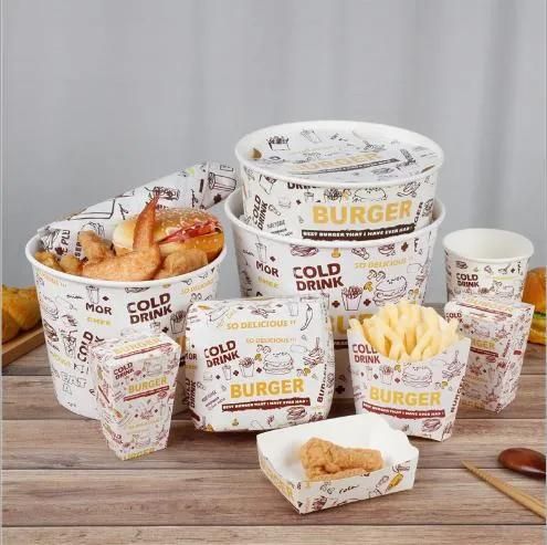 Disposable Hamburger Hot Dog Take Away Take out Snack Kraft Paper Meal Box Burger Fried Chip Chicken Sushi Pastry Bakery Lunch Takeaway Fast Food Packaging