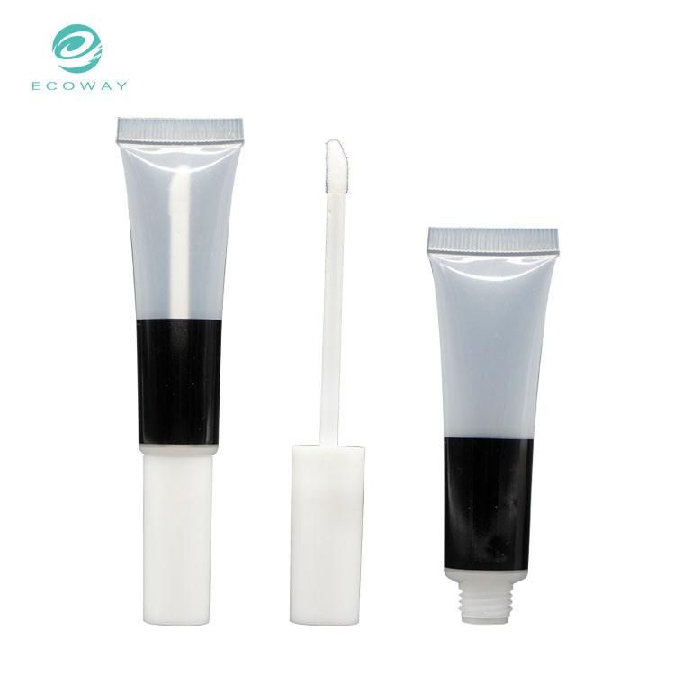 Transparent Empty Lipgloss Squeeze Tube Cosmetic Packaging