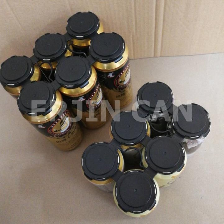 Custom Black 6 Pack Beer Can Holder Carrier Rings