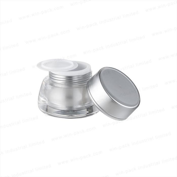 Winpack High Quality Round Cream Jar with Shiny Sliver Cap Cream Jar Wholesale Empty Cream Jars with Hot Sale