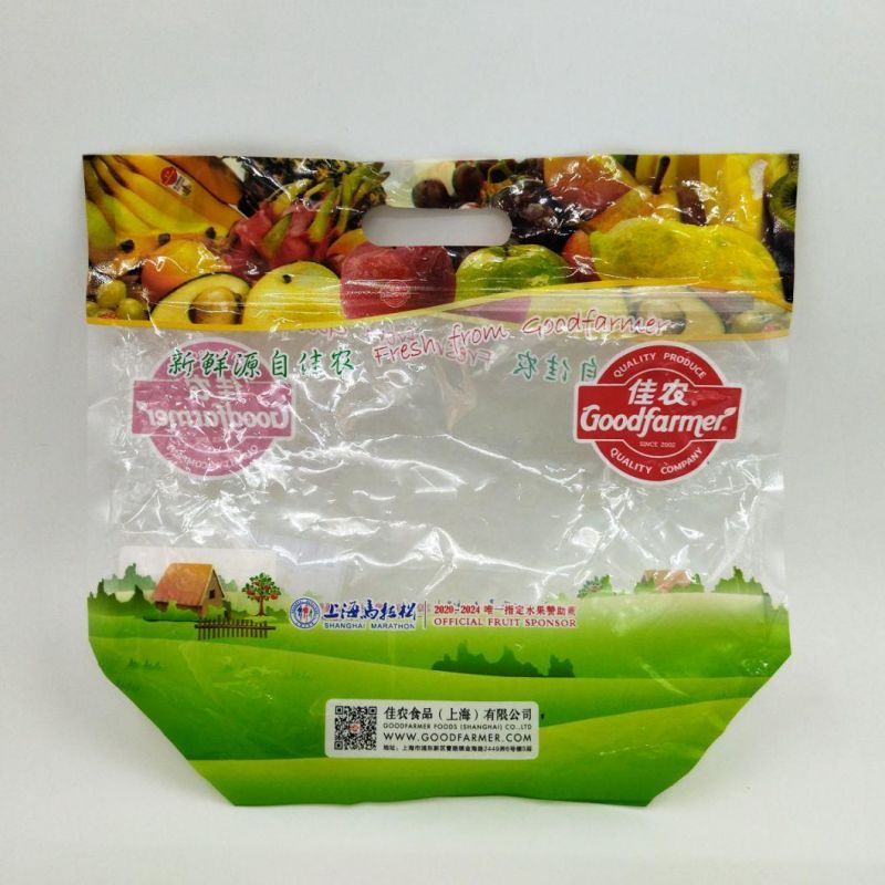 Table Grape Packing Bag with Die Cust Handle Hole and Puncture Pin Holes