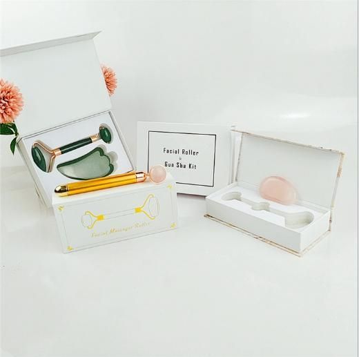 Factory Direct Supply Jade Carton Jade Push Flip Magnetic Suction Box EVA Packaging Box Jade Roller Beauty Stick Printing Box