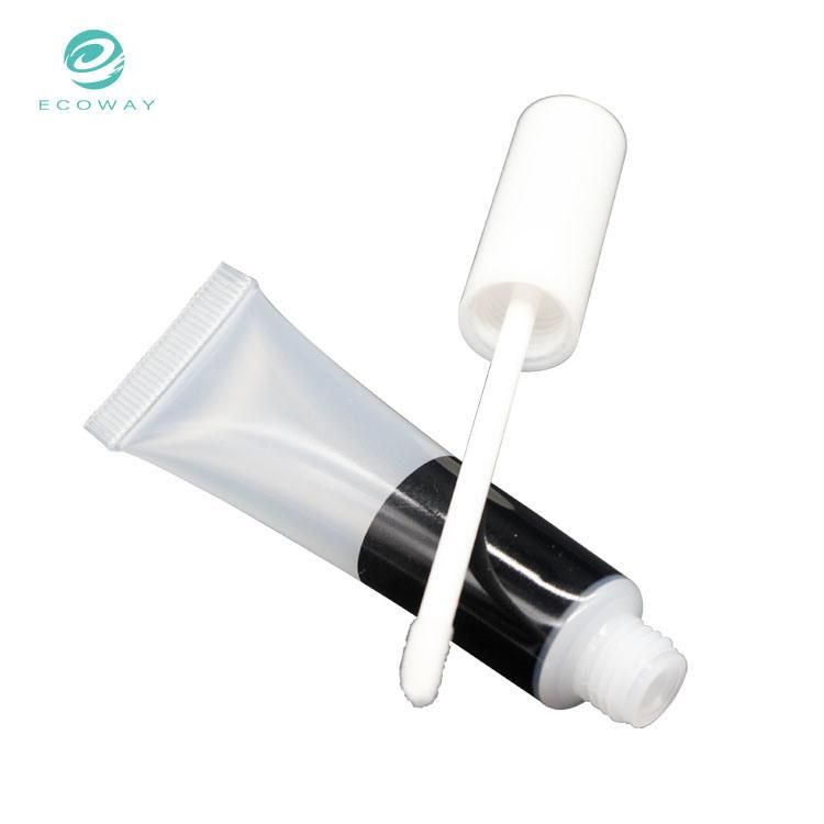 Transparent Empty Lipgloss Squeeze Tube Cosmetic Packaging