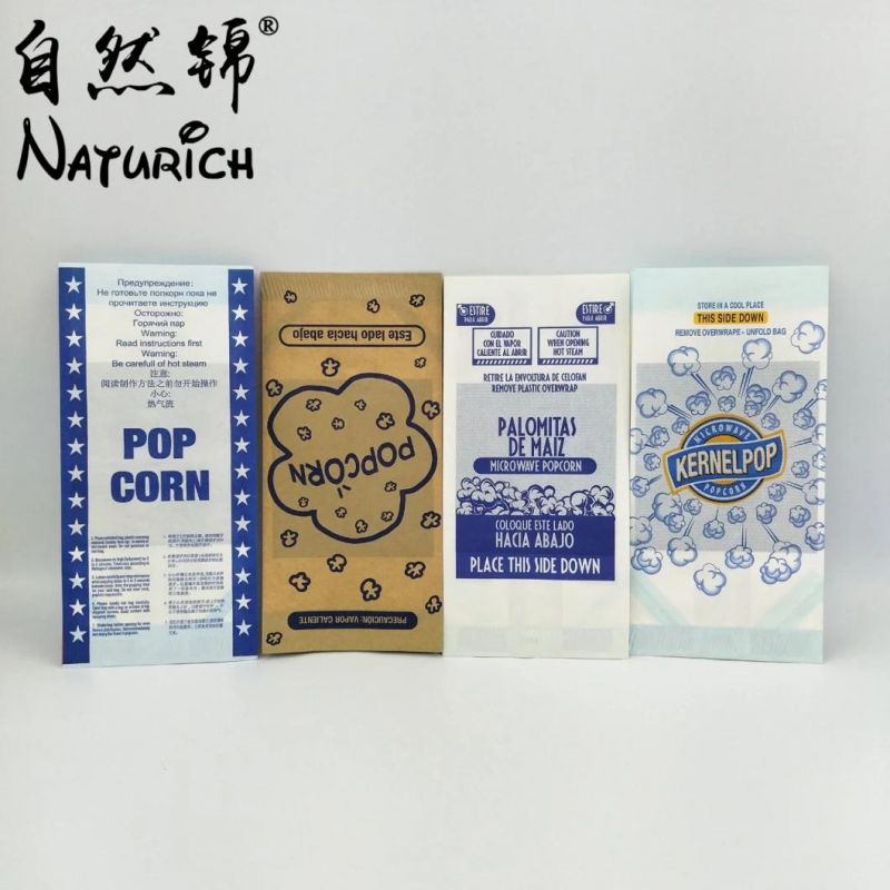 Universal Microwave Popcorn Paper Bag Stock Popcorn Paper Bag