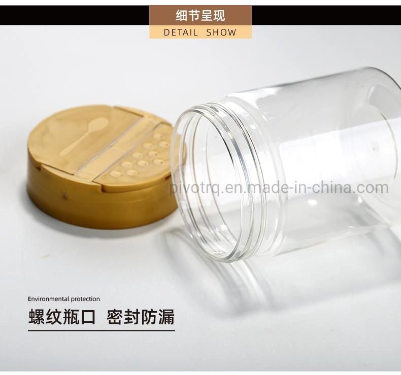 300ml Pet Plastic Spice Bottle with Butterfly Cap for Packing Condiments