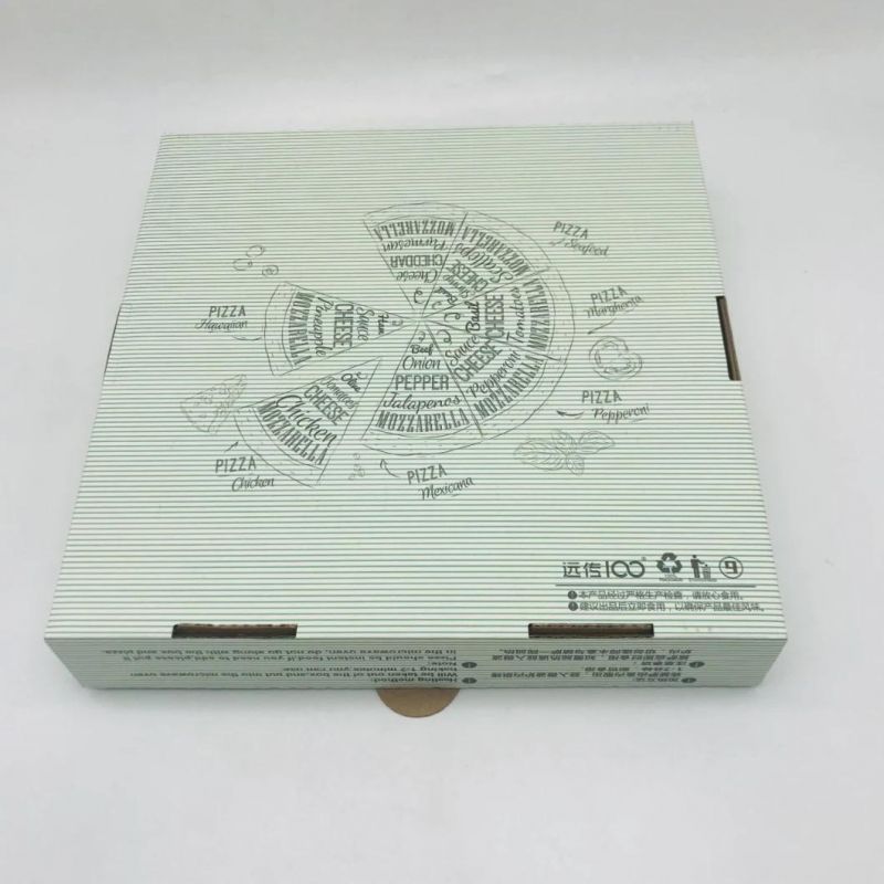 Disposable Wholesale Kraft Customized Take Away Pizza Packing Box