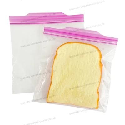 Food Grade Custom Printing Recyclable Square Bottom Clear Cellophane Bags Plastic Packaging Bread Bag