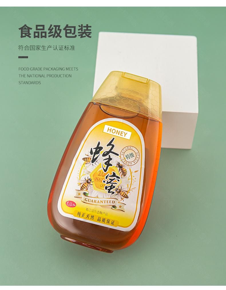 500g 16oz Plastic Squeeze Honey Syrup Bottle with Silicon Valve