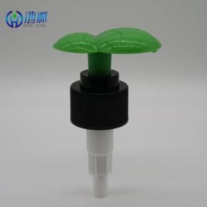 Tree Leaf Design 28/410 PP Fashionable Green Lotion Pump for Shampoo