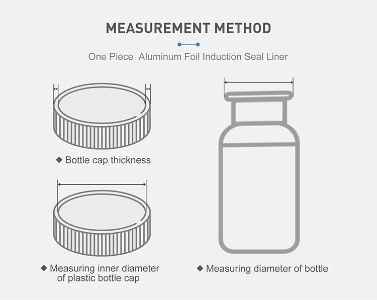 Bottle Seal Aluminum Plastic Cap EPE Foam Liner