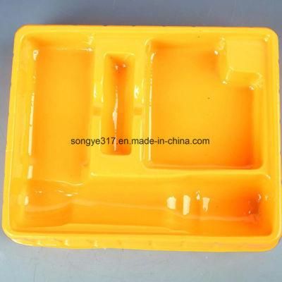 PVC Yellow Flashlight Blister Packing Tray