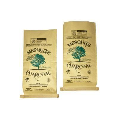 Wholesale Kraft Paper Laminated PP Woven Charcoal Sack Coconut Charcoal