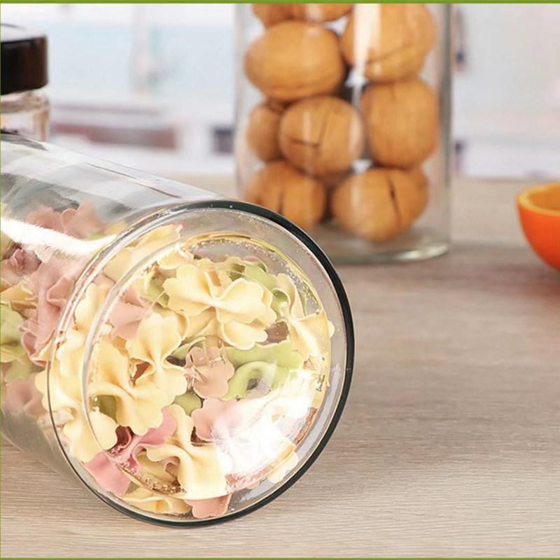 280ml Round Clear Empty Food Storage Glass Pickle Jar with Tinplate Cap