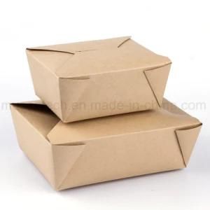 Disposable Take Away Kraft Paper Food Packaging Boxes