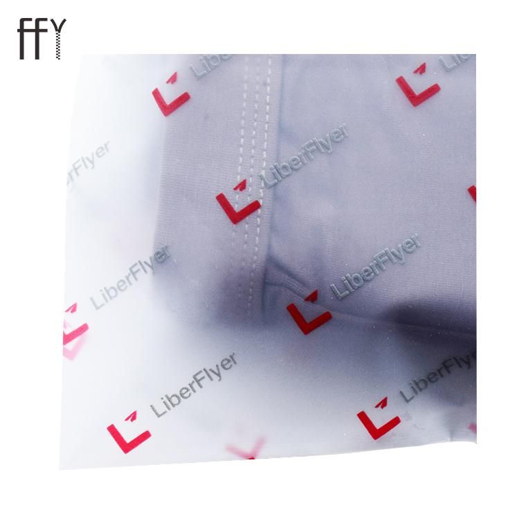 High Quality Transparent Shirt Slider Plastic Zipper Bag Ffy Thicken Custom Size Printed Logo PVC Pouch for Cloth