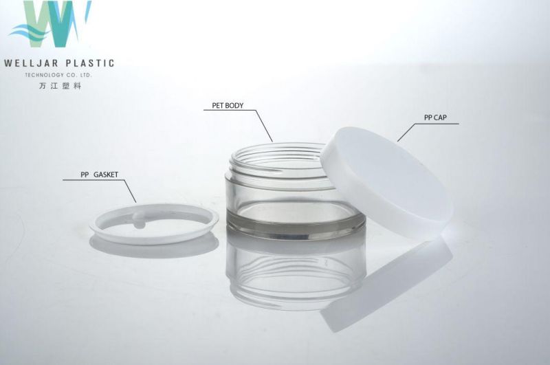 20g Hot Stamping Travel Cosmetic Flat Shoulder Jar