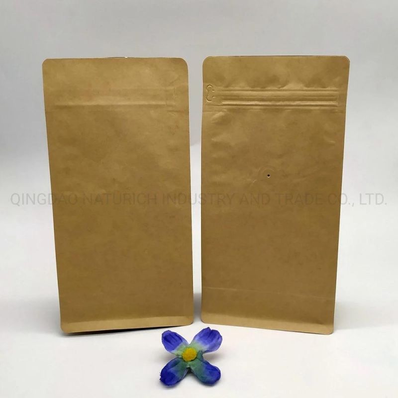 Eco-Friendly Kraft Coffee Bag with Valve 1lb/16oz Coffee Packaging Bag