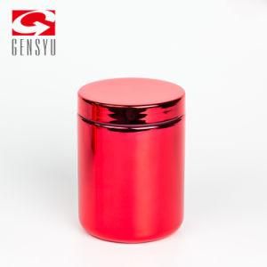 89mm/20oz Chrome Red Plastic Bottle