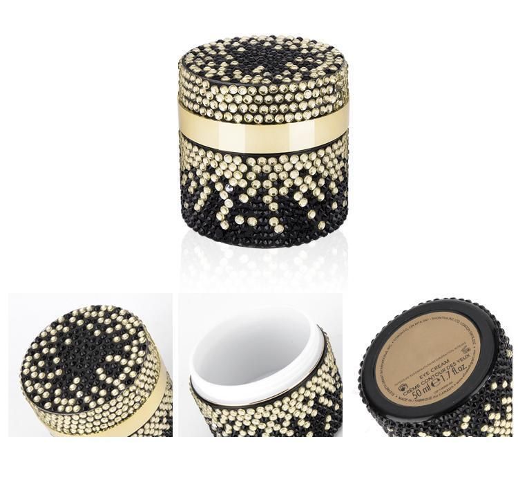 30g 50g 100g Luxury Plastic Empty Cosmetics Cream Jar with Diamond